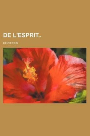 Cover of de L'Esprit