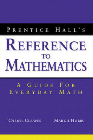 Cover of Prentice Hall's Reference to Mathematics