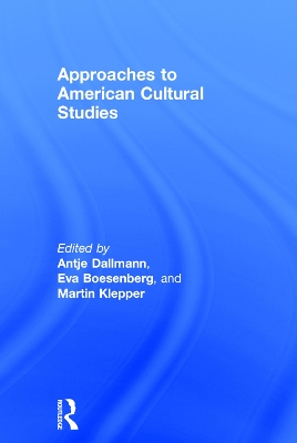 Cover of Approaches to American Cultural Studies