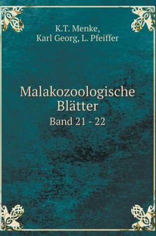 Cover of Malakozoologische Blätter Band 21 - 22