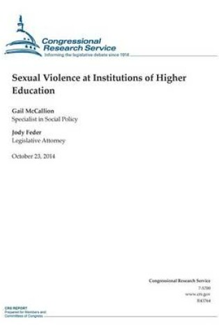 Cover of Sexual Violence at Institutions of Higher Education