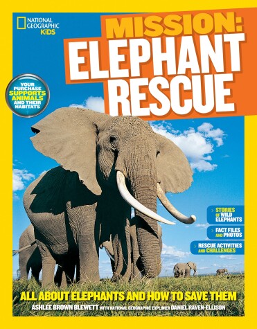 Book cover for Nat Geo Kids Mission Elephant Rescue