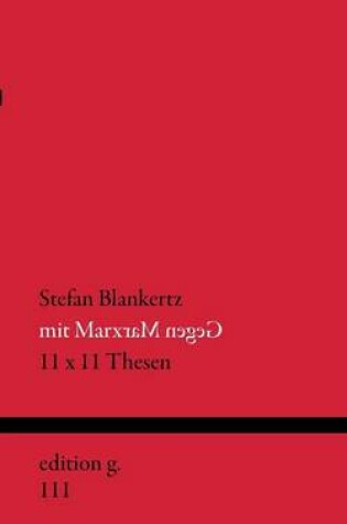 Cover of Mit Marx gegen Marx