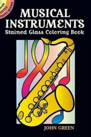 Cover of Musical Instruments Stained Glass Coloring Book