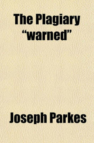 Cover of The Plagiary "Warned"