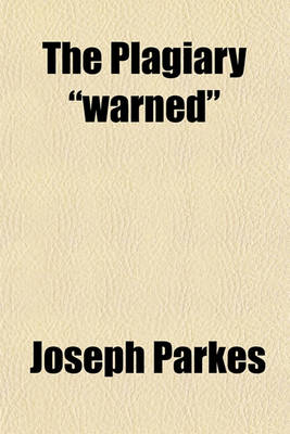 Book cover for The Plagiary "Warned"