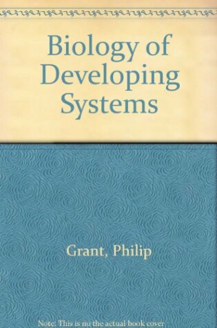 Cover of Biology of Developing Systems