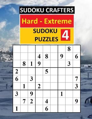 Book cover for Hard - Extreme SUDOKU PUZZLES 4