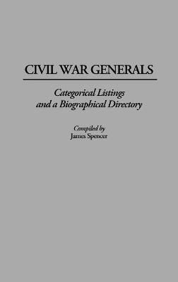 Book cover for Civil War Generals