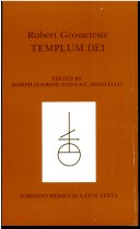 Book cover for Templum dei