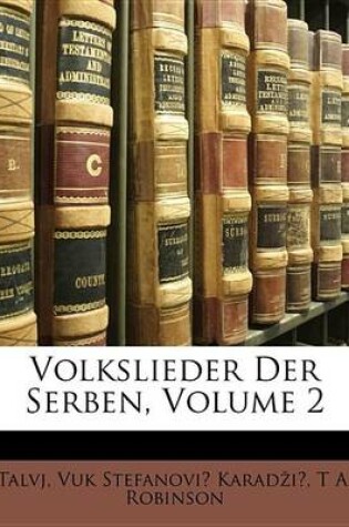 Cover of Volkslieder Der Serben, Volume 2