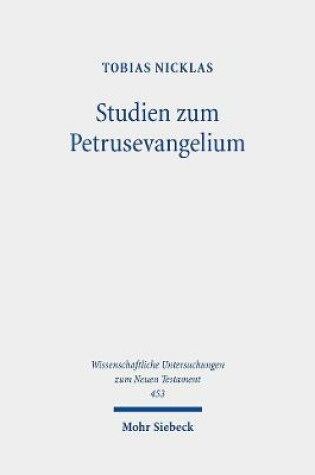 Cover of Studien zum Petrusevangelium