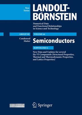 Cover of New Data and Updates for several IIa-VI Compounds (Structural Properties, Thermal and Thermodynamic Properties, and Lattice Properties)