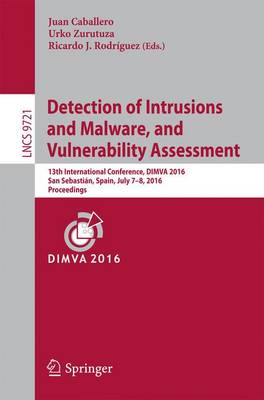 Cover of Detection of Intrusions and Malware, and Vulnerability Assessment