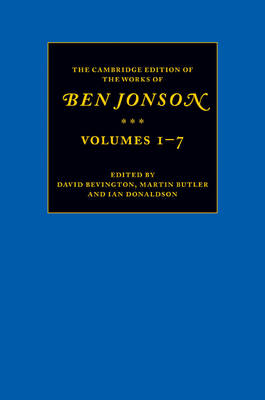 Book cover for The Cambridge Edition of the Works of Ben Jonson 7 Volume Set