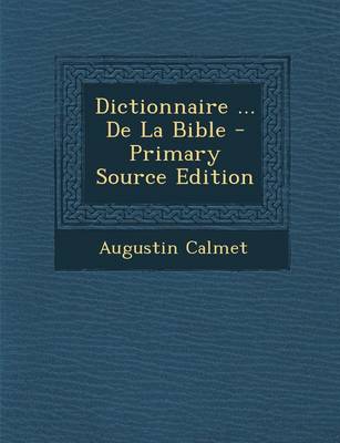 Book cover for Dictionnaire ... de La Bible