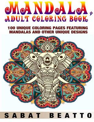 Book cover for Mandala, Adult Coloring Book