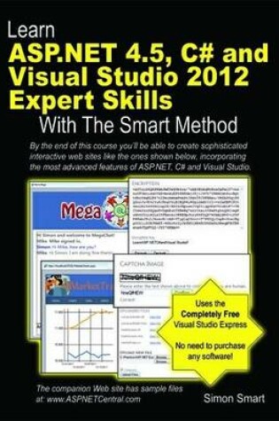 Cover of Learn ASP.NET 4.5, C# and Visual Studio 2012 Expert Skills with the Smart Method