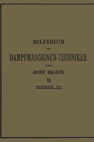 Cover of Hilfsbuch Fur Dampfmaschinen-Techniker