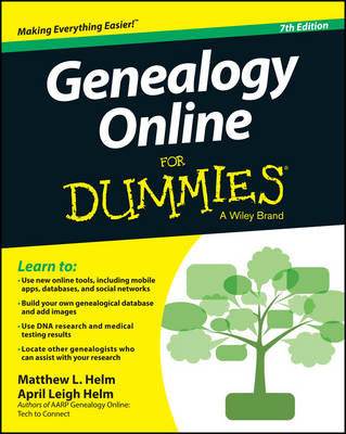 Book cover for Genealogy Online for Dummies, 7th Edition