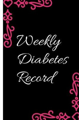 Cover of Weekly Diabetes Record