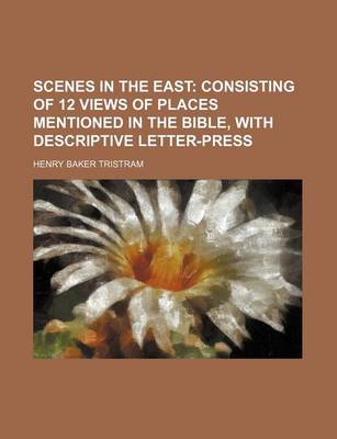 Book cover for Scenes in the East; Consisting of 12 Views of Places Mentioned in the Bible, with Descriptive Letter-Press