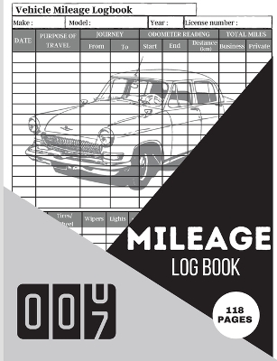 Cover of Mileage Log Book