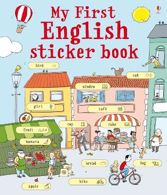 Book cover for My First English Sticker Book