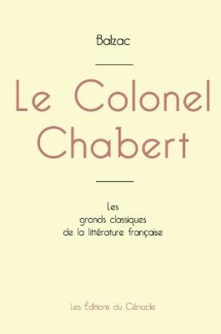 Cover of Le Colonel Chabert de Balzac (édition grand format)