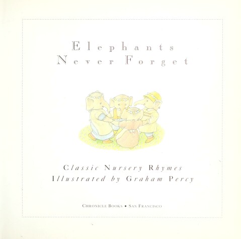 Book cover for Elephants Never Forget