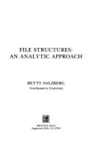 Cover of File Structures