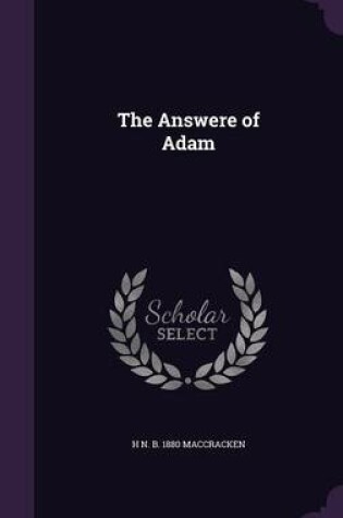 Cover of The Answere of Adam