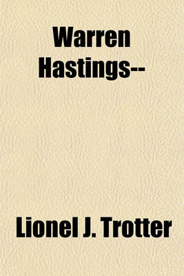 Book cover for Warren Hastings--