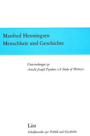 Cover of Menschheit Und Geschichte