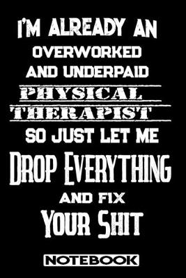 Book cover for I'm Already An Overworked And Underpaid Physical Therapist. So Just Let Me Drop Everything And Fix Your Shit!