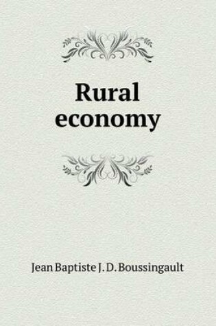 Cover of Rural economy