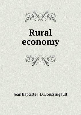 Book cover for Rural economy
