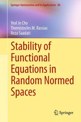 Book cover for Stability of Functional Equations in Random Normed Spaces