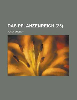 Book cover for Das Pflanzenreich (25 )