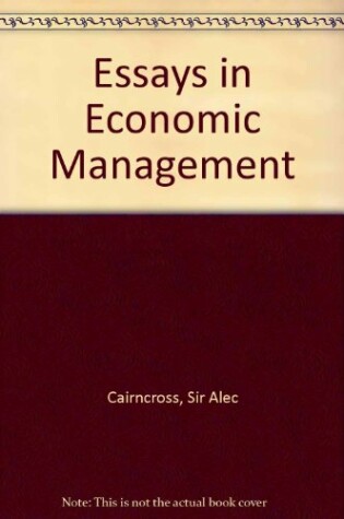 Cover of Essays in Economic Management