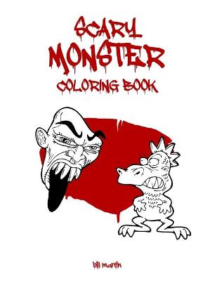 Book cover for Scary Monster coloring book