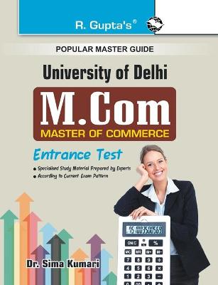 Book cover for Delhi University M.Com Entrance Test