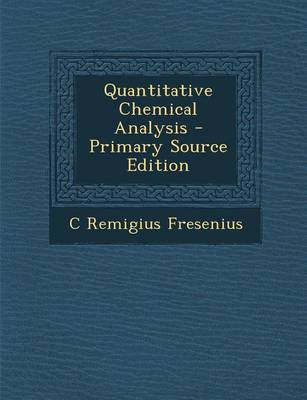 Book cover for Quantitative Chemical Analysis