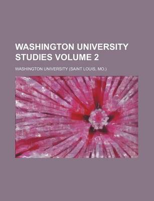 Book cover for Washington University Studies Volume 2