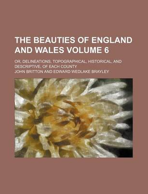 Book cover for The Beauties of England and Wales Volume 6; Or, Delineations, Topographical, Historical, and Descriptive, of Each County