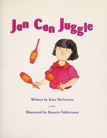 Cover of Ready Readers, Stage Zero, Book 28, Jan Can Juggle, Single Copy