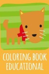 Book cover for coloring book educational