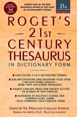 Book cover for Roget's 21st Century Thesaurus
