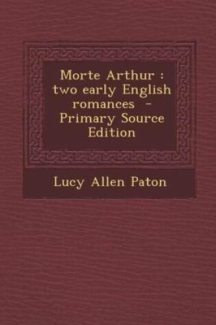 Cover of Morte Arthur