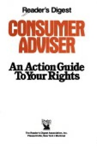 Cover of Consumer Advisor